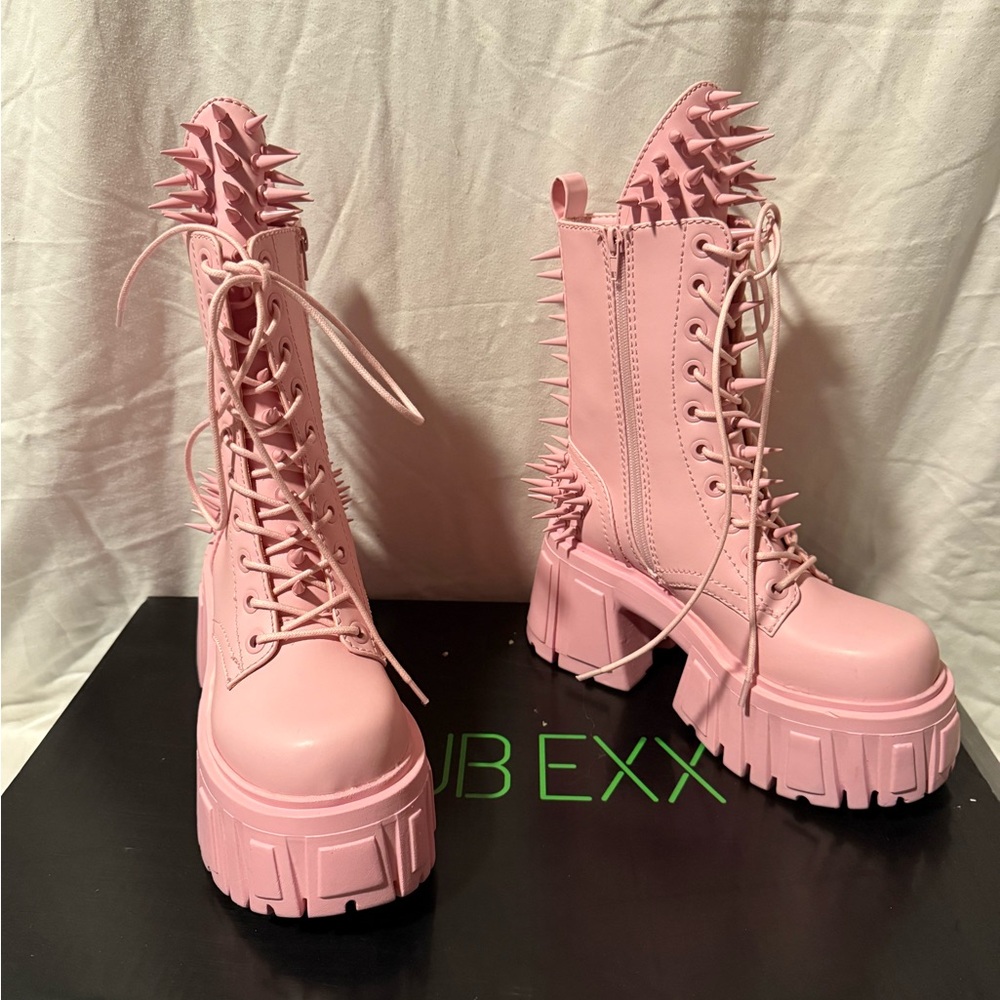 Dolls Kill Club Exx The Problem Child SOLD OUT Combat Boots